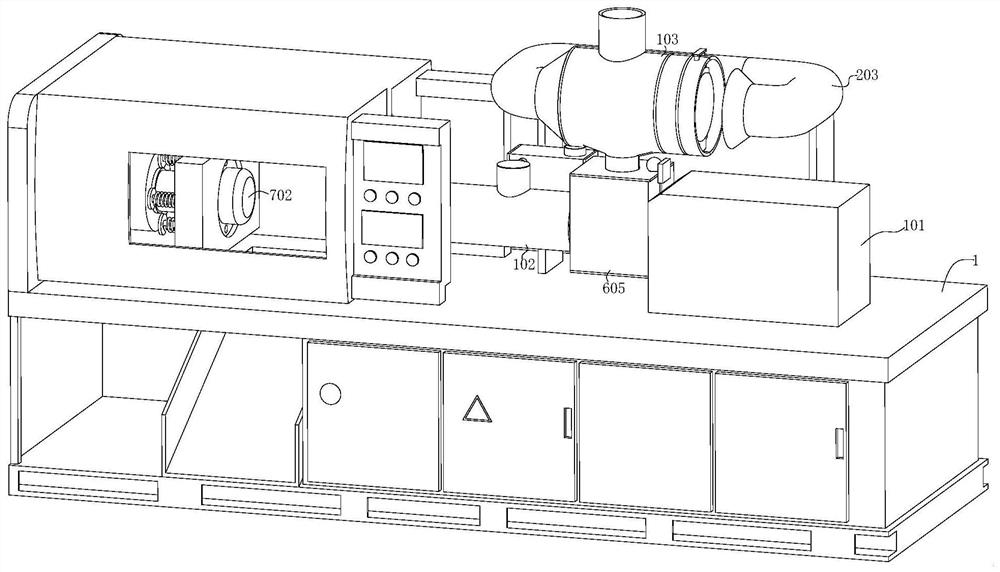 High-efficiency injection molding machine