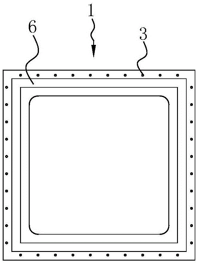 Combined reinforcing rib structure