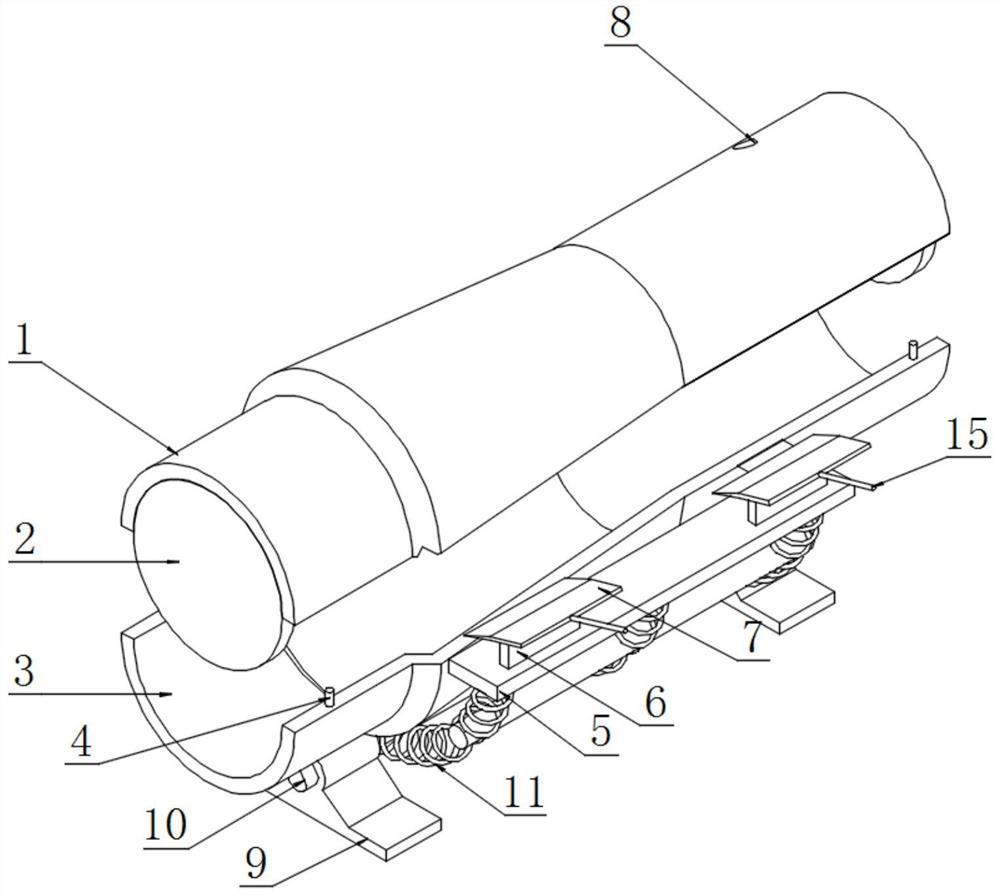 A split-foldable mandrel structure applied to an injection mold