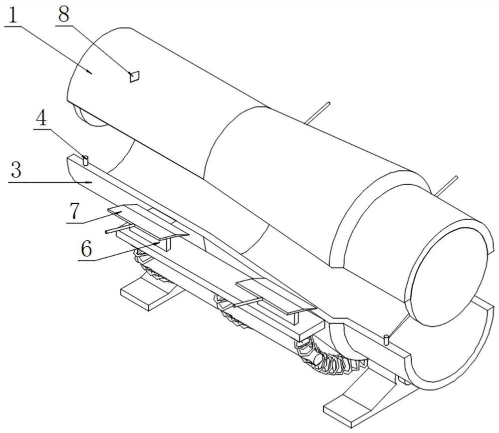 A split-foldable mandrel structure applied to an injection mold