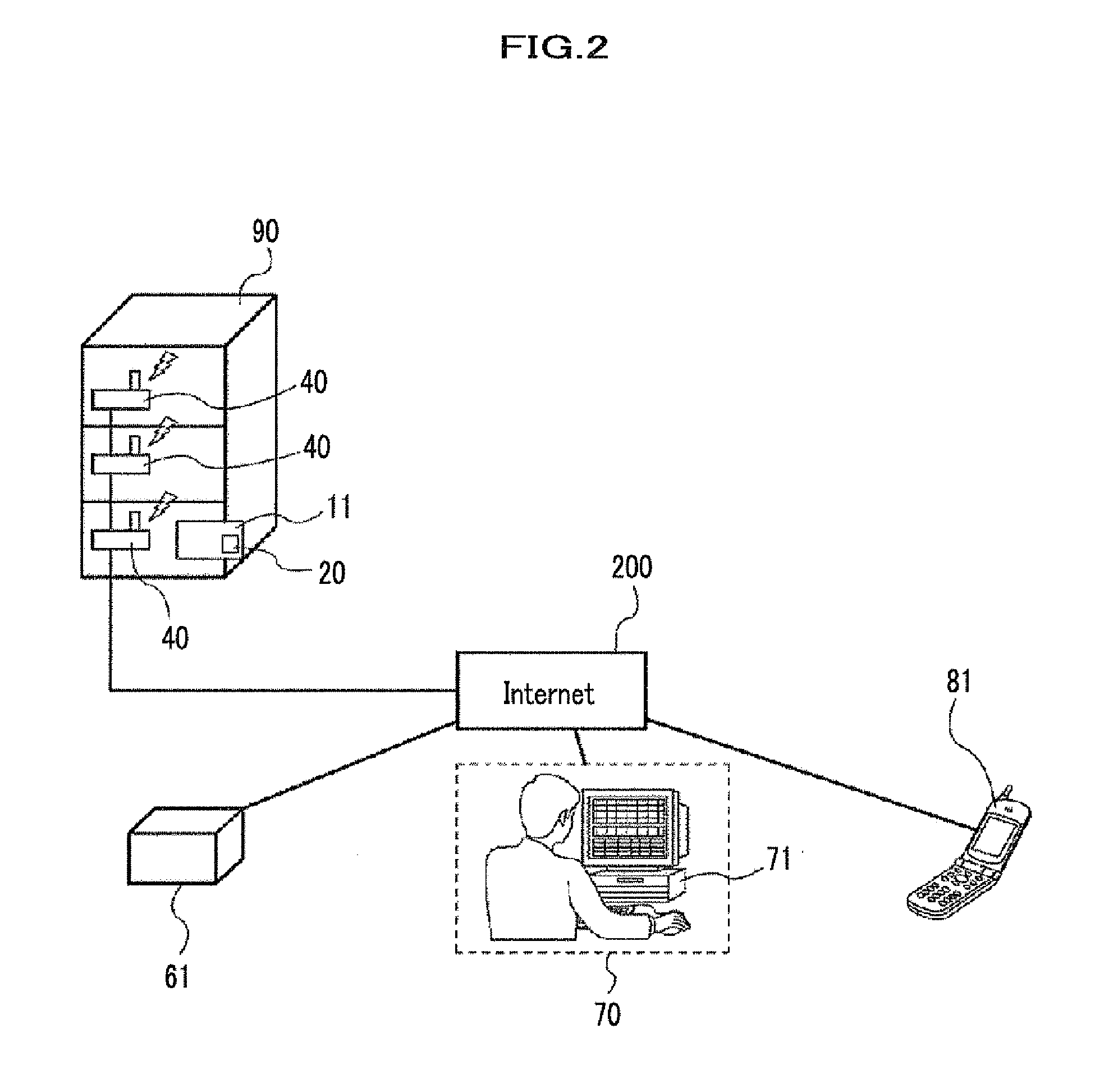 Wireless transmitter-receiver and mobile object management system