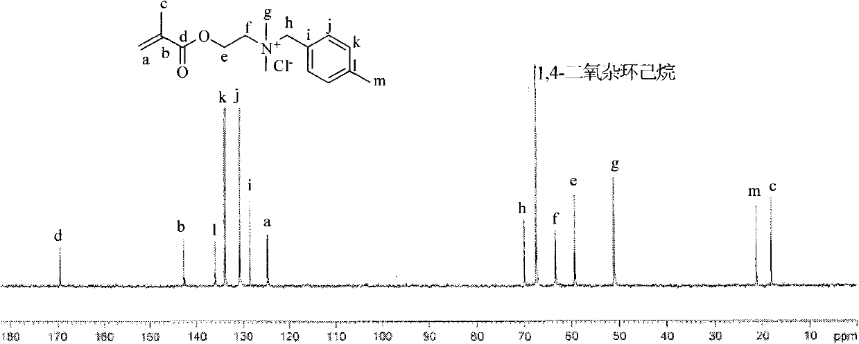 Benzyl-contained cationic polymerizable surface activated monomer and preparation method and ionic copolymer