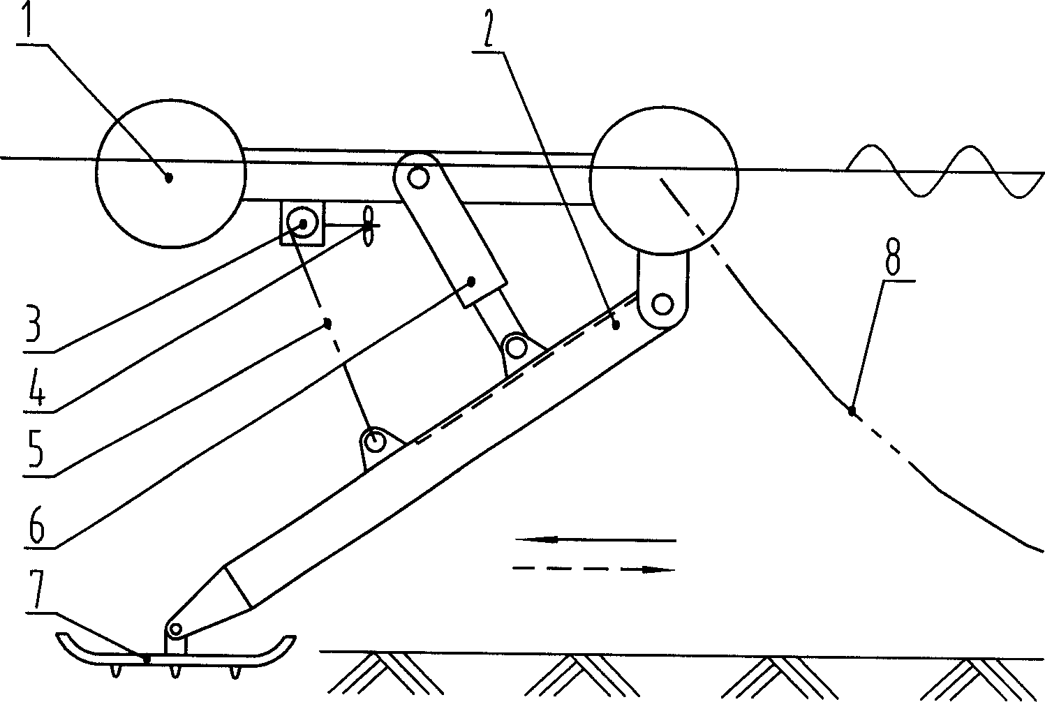 Mud starting device capable of automatically adapting tide