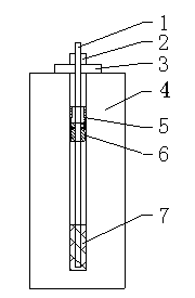 Anchor cable breakage impact buffering and protecting device