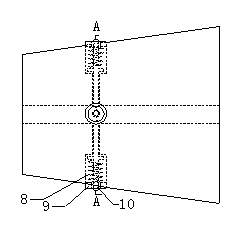 Anchor cable breakage impact buffering and protecting device