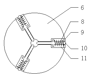 Anchor cable breakage impact buffering and protecting device