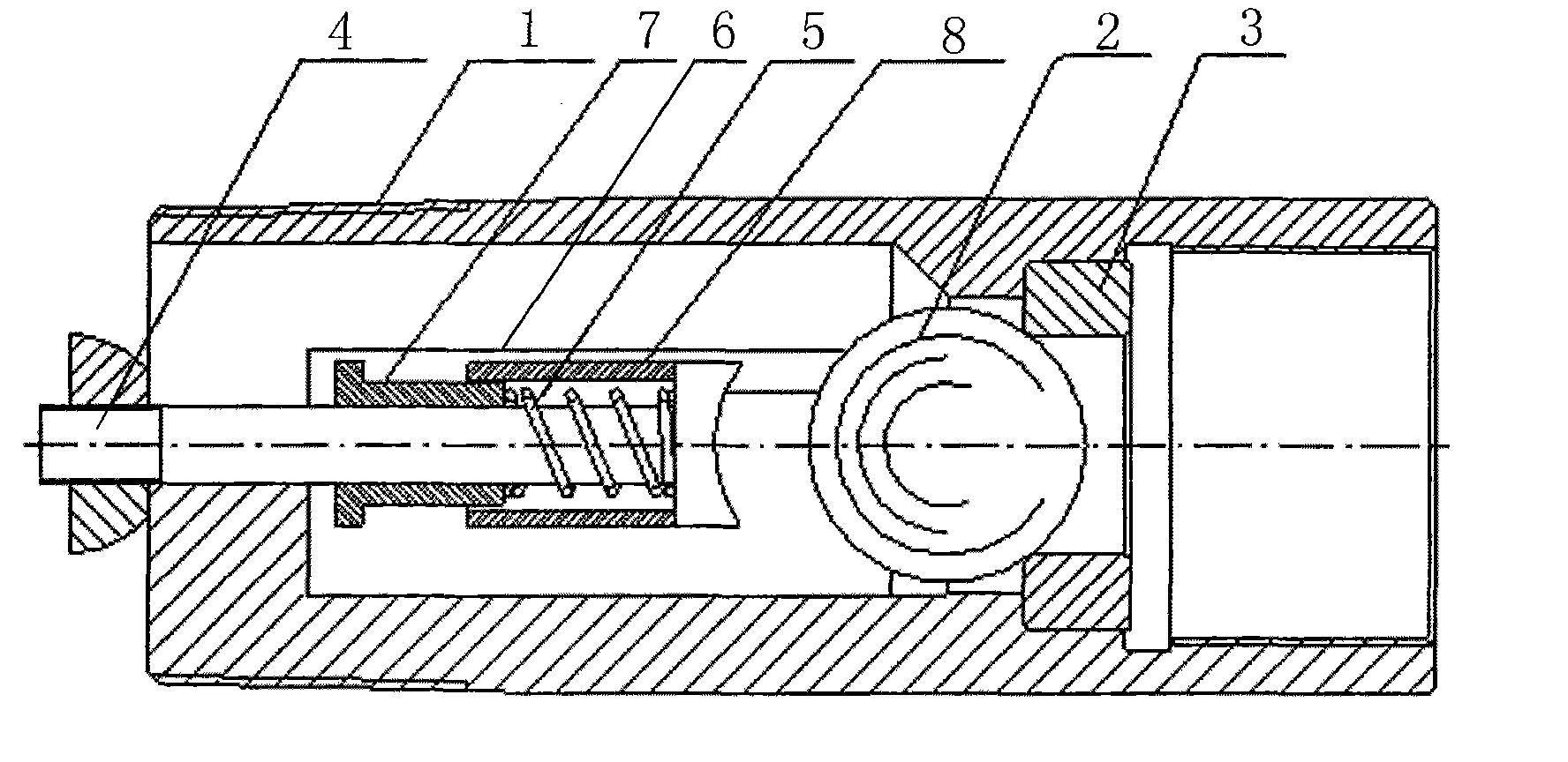 Ball valve motion track positioning control type oil-well pump valve assembly