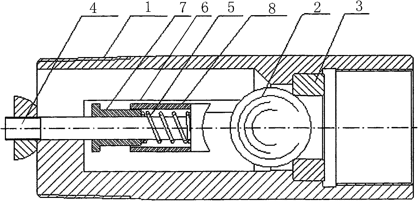 Ball valve motion track positioning control type oil-well pump valve assembly