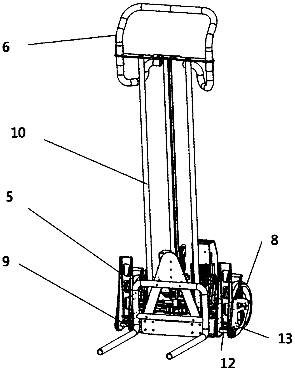 Stair climbing loading vehicle