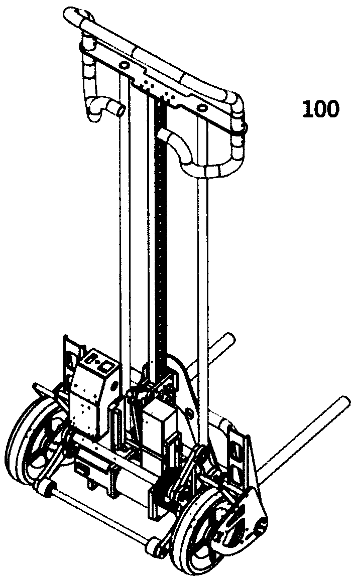 Stair climbing loading vehicle