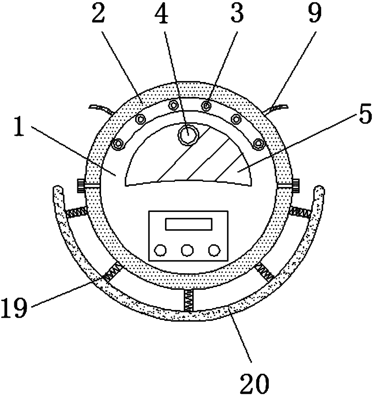 Floor mopping robot with sterilizing function