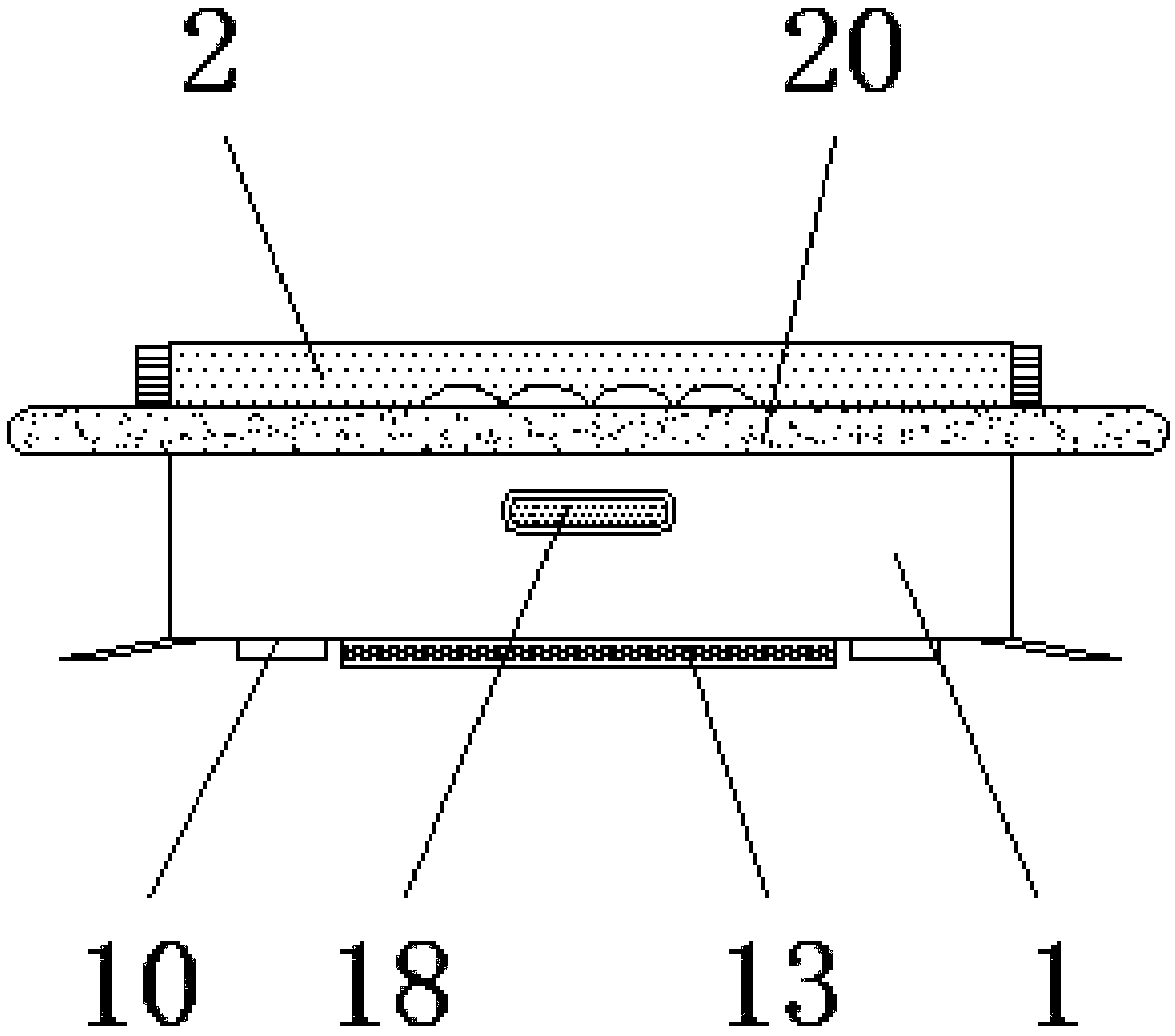 Floor mopping robot with sterilizing function