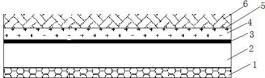 Water-discharging noise-lowering asphalt pavement structure of cement concrete bridge deck and laying process