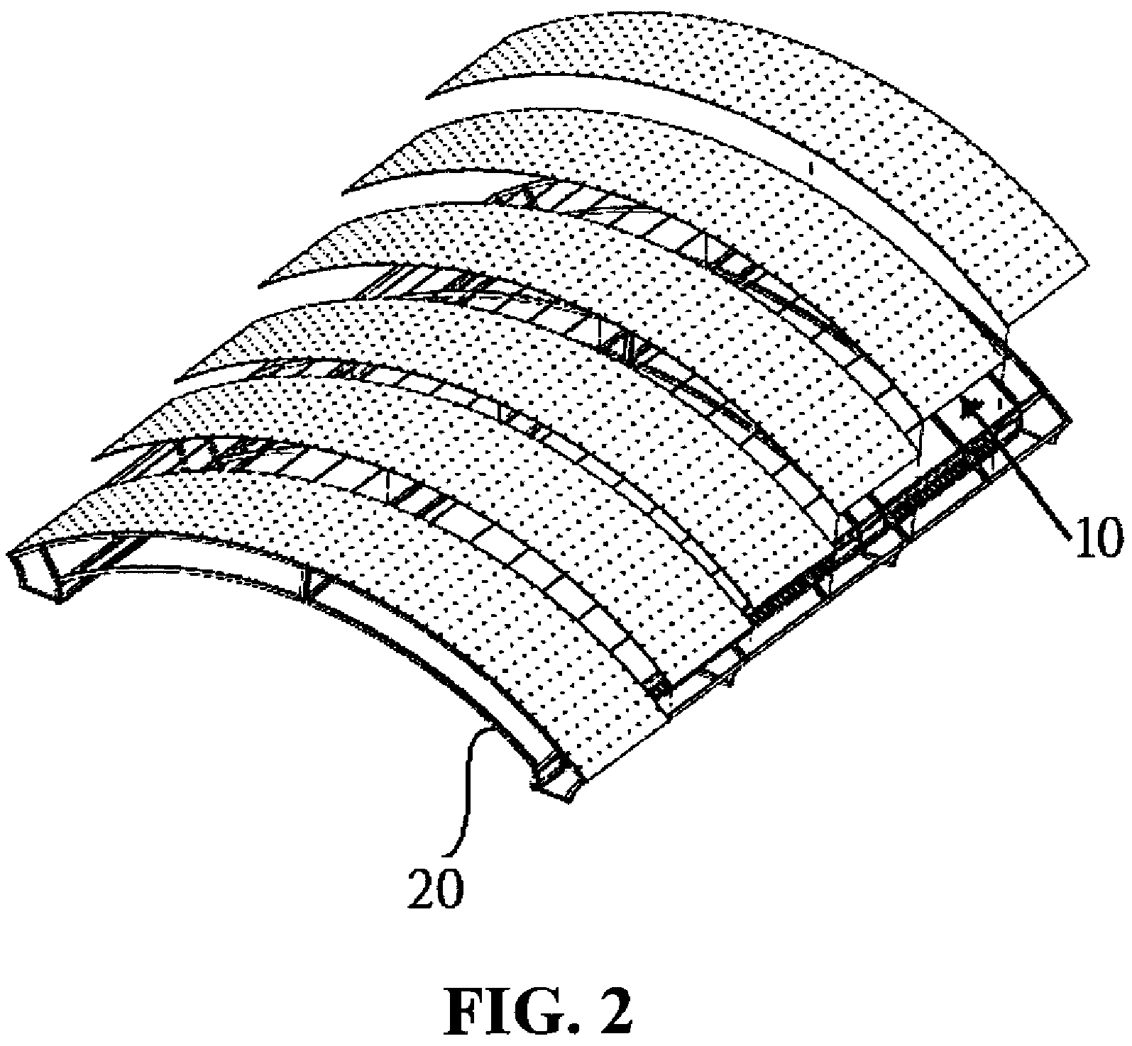 Touch-to-fasten coconut fiber roofing