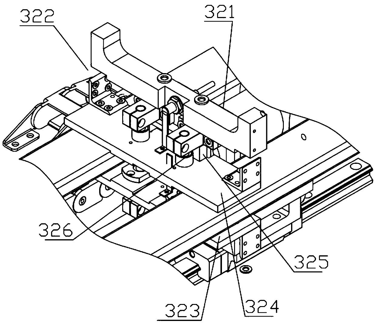 Automatic folding device for rib-knit cuff