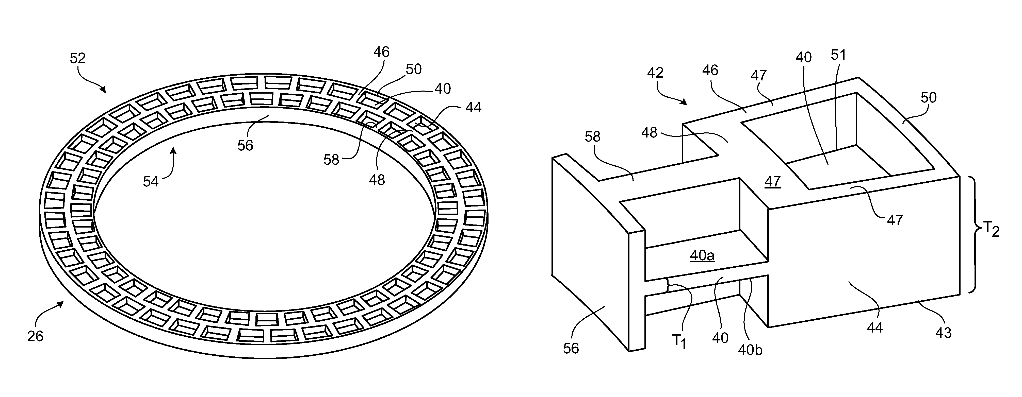 Diaphragm surrounding