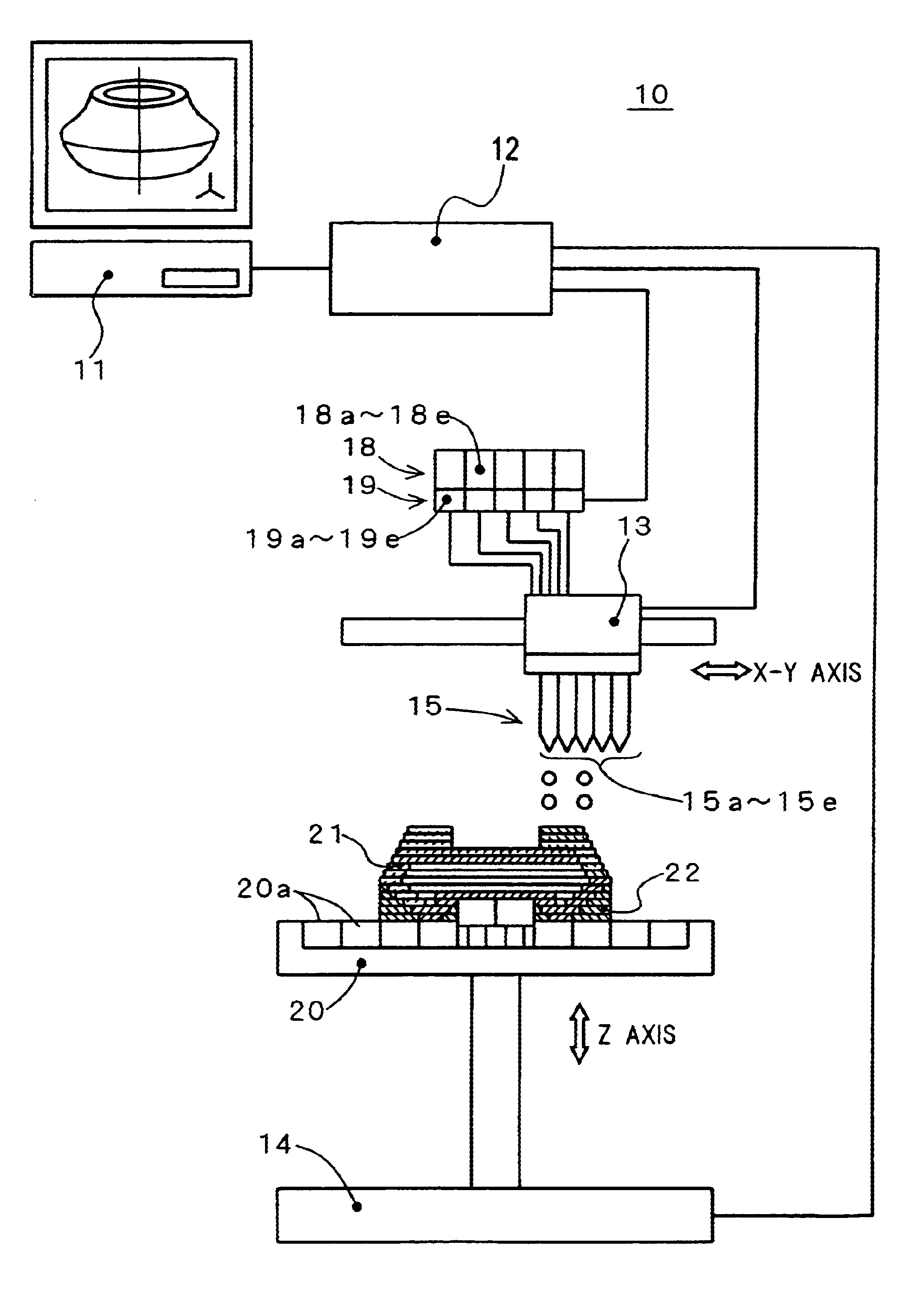 Three-dimensional object molding apparatus