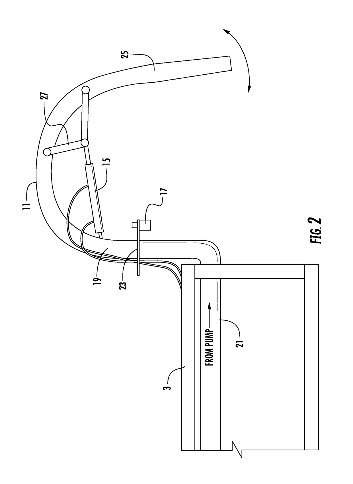 Floating manure agitator with multidirectional agitator nozzles