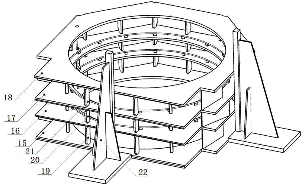 Air-cooled turbogenerator stator frame assembling and welding method