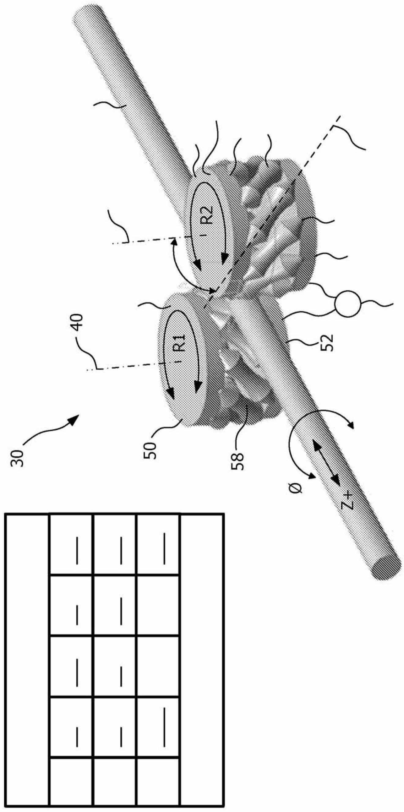 A steering system and a catcher system