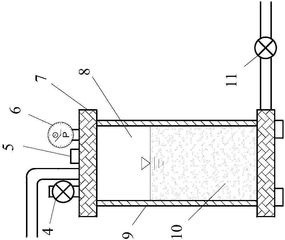 Indoor testing apparatus and indoor testing method for simulating pile side post-grouting