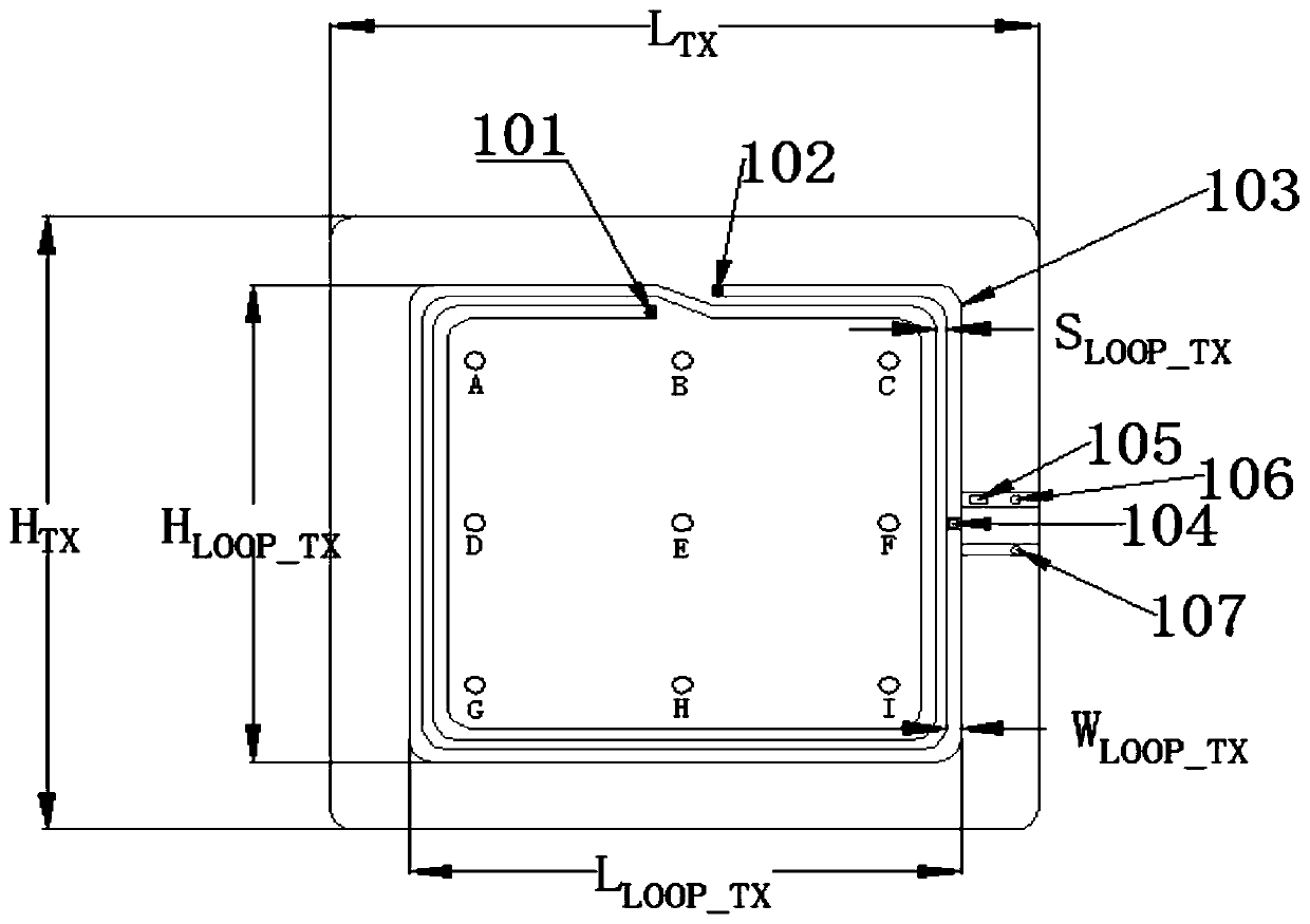 Dual-cross coil array-type magnetic resonant coupling wireless electric energy transmission coil structure