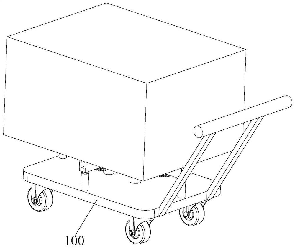 Transverse and longitudinal adjusting auxiliary device for butt joint installation of station equipment