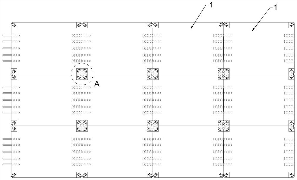 Prefabricated concrete pavement and construction method thereof