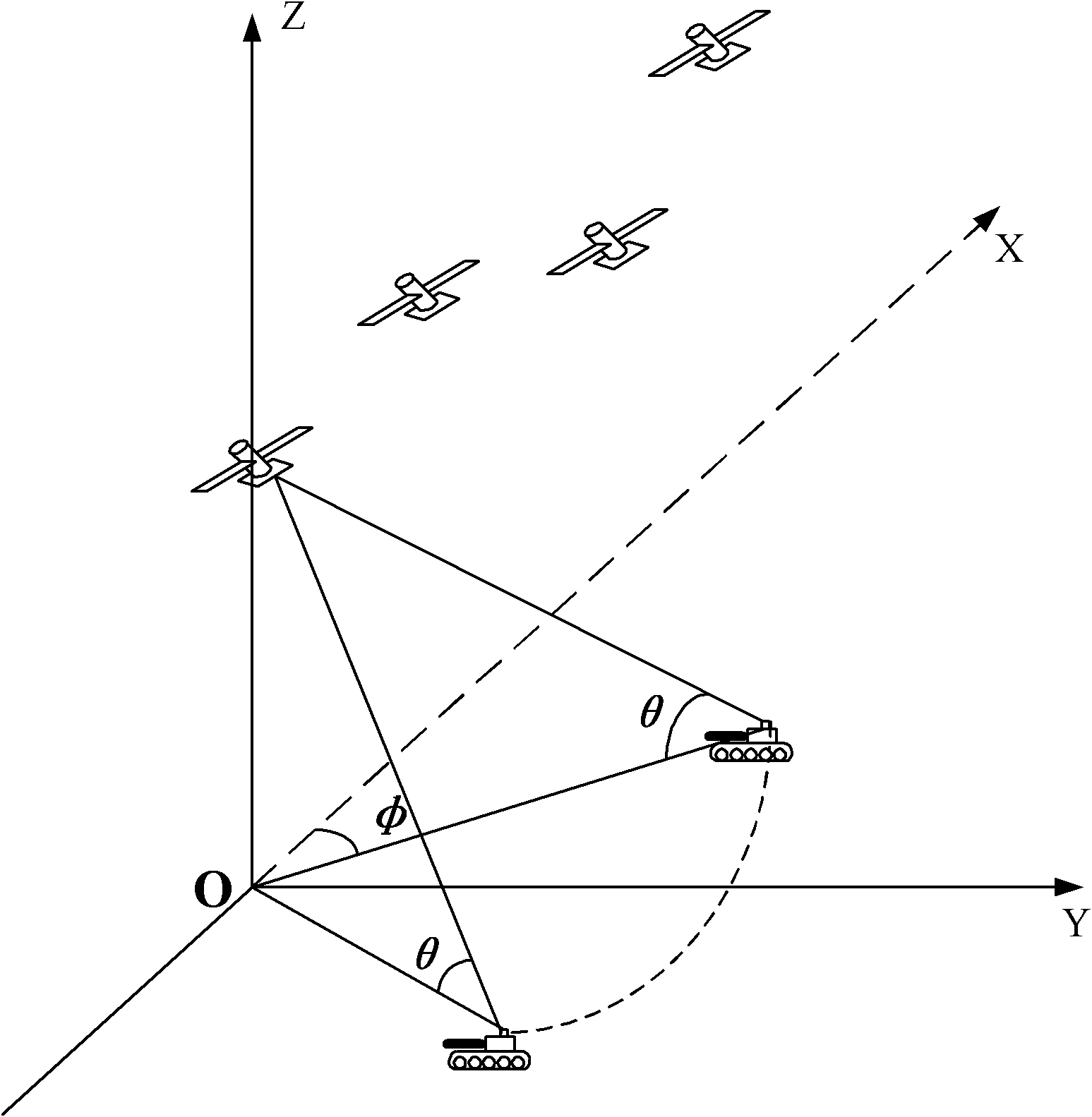 Space arbitrary configuration distributed SAR moving target parameter estimation method based on cancellation accumulation space-time spectrum