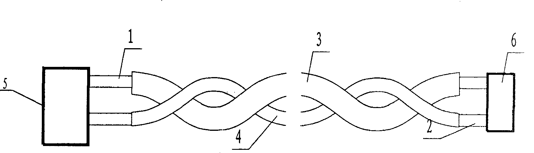 Linetype temperature-sensing fire disaster detector