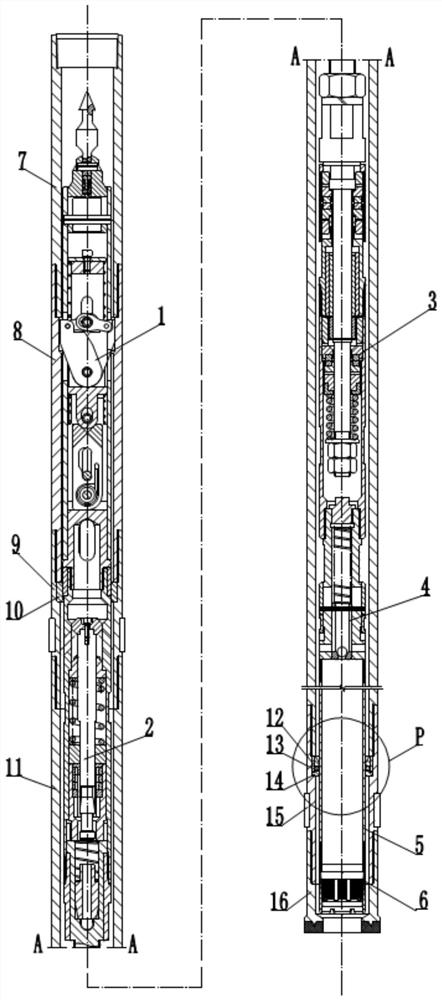 A wireline core drilling tool