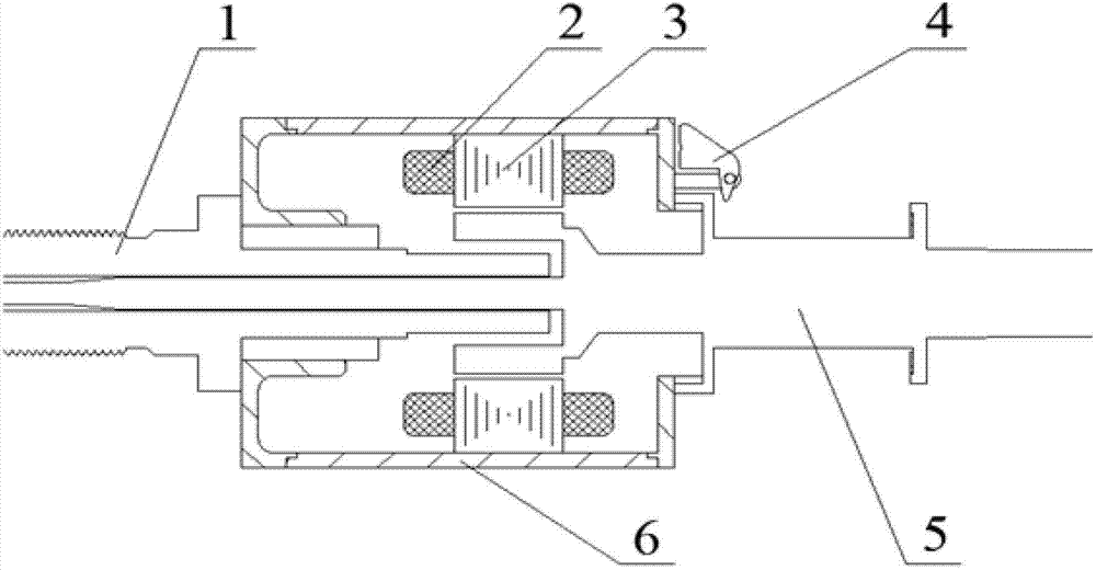 Dustproof spinning frame motor type spindle based on stator winding and manufacturing method thereof