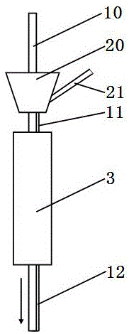 Coloring mold and coloring method for color stripe optical fiber