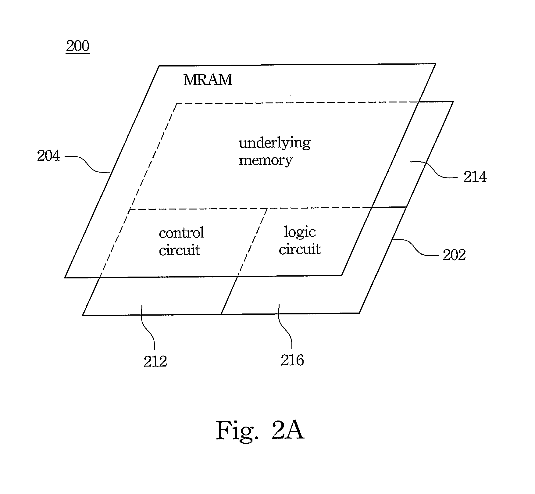 Single Chip Having Magnetoresistive Memory