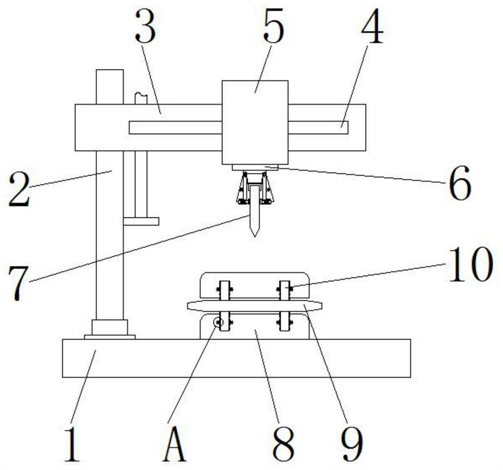 A radial drilling machine processing equipment that can effectively prevent hole breakage