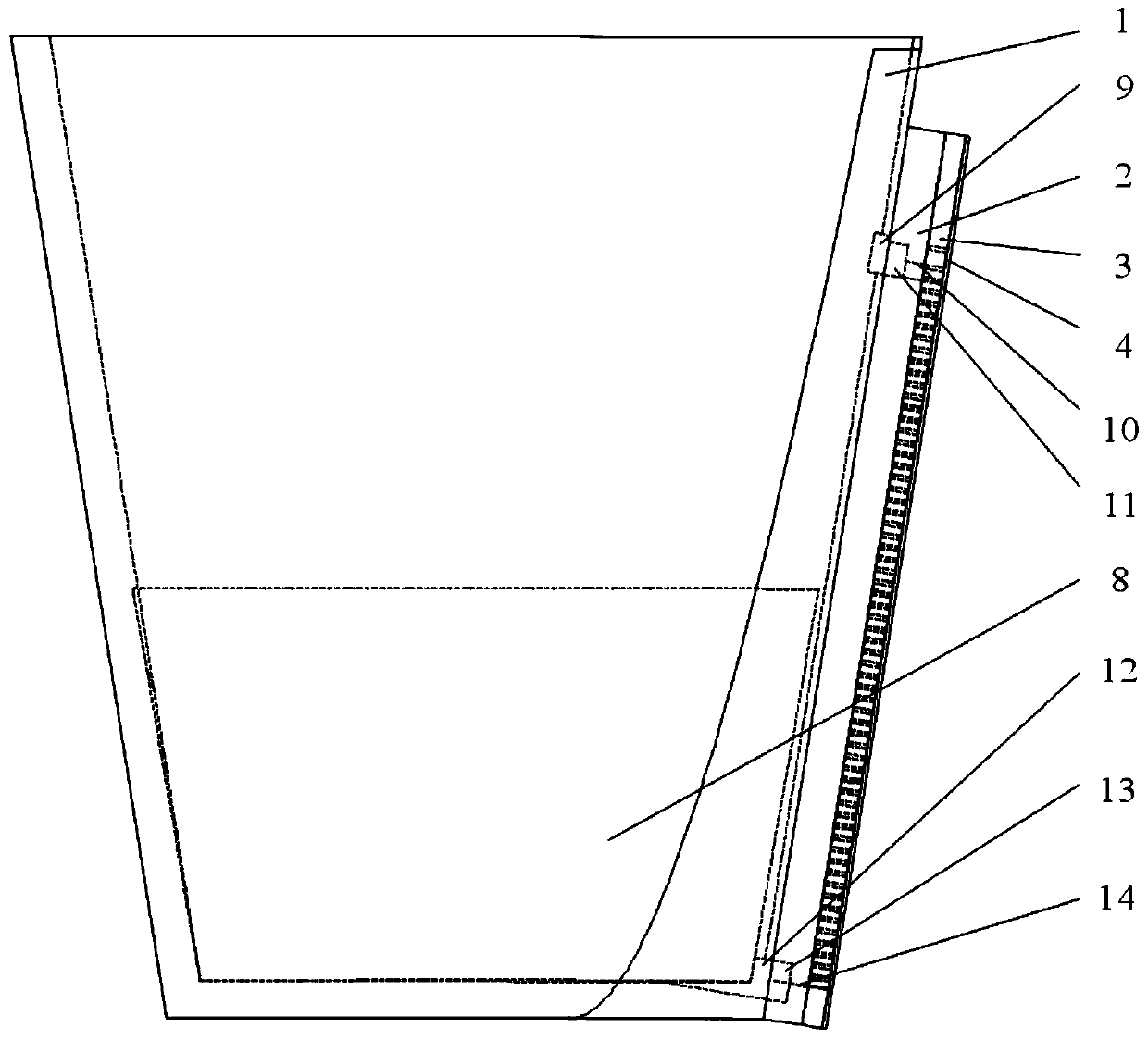 A nanoliter capacitive liquid level sensor and its preparation method