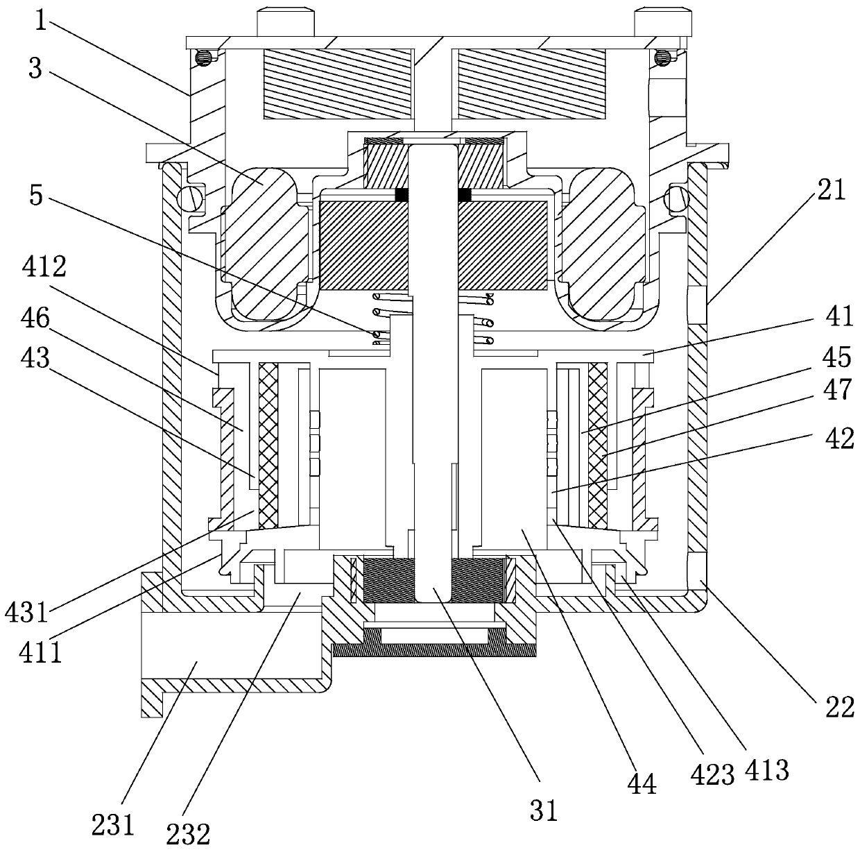 Active oil-gas separator