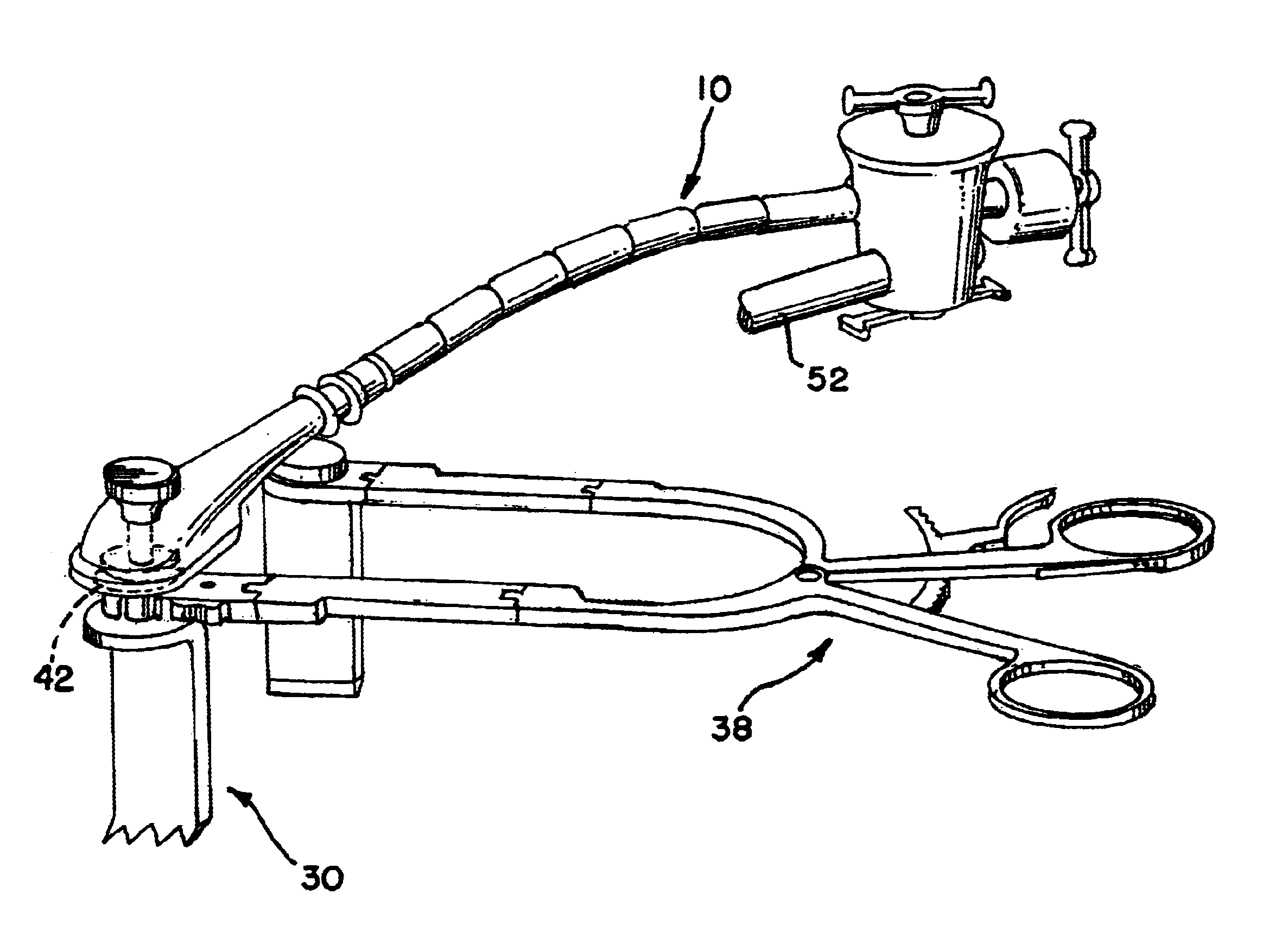 Gooseneck surgical retractor positioner and method of its use