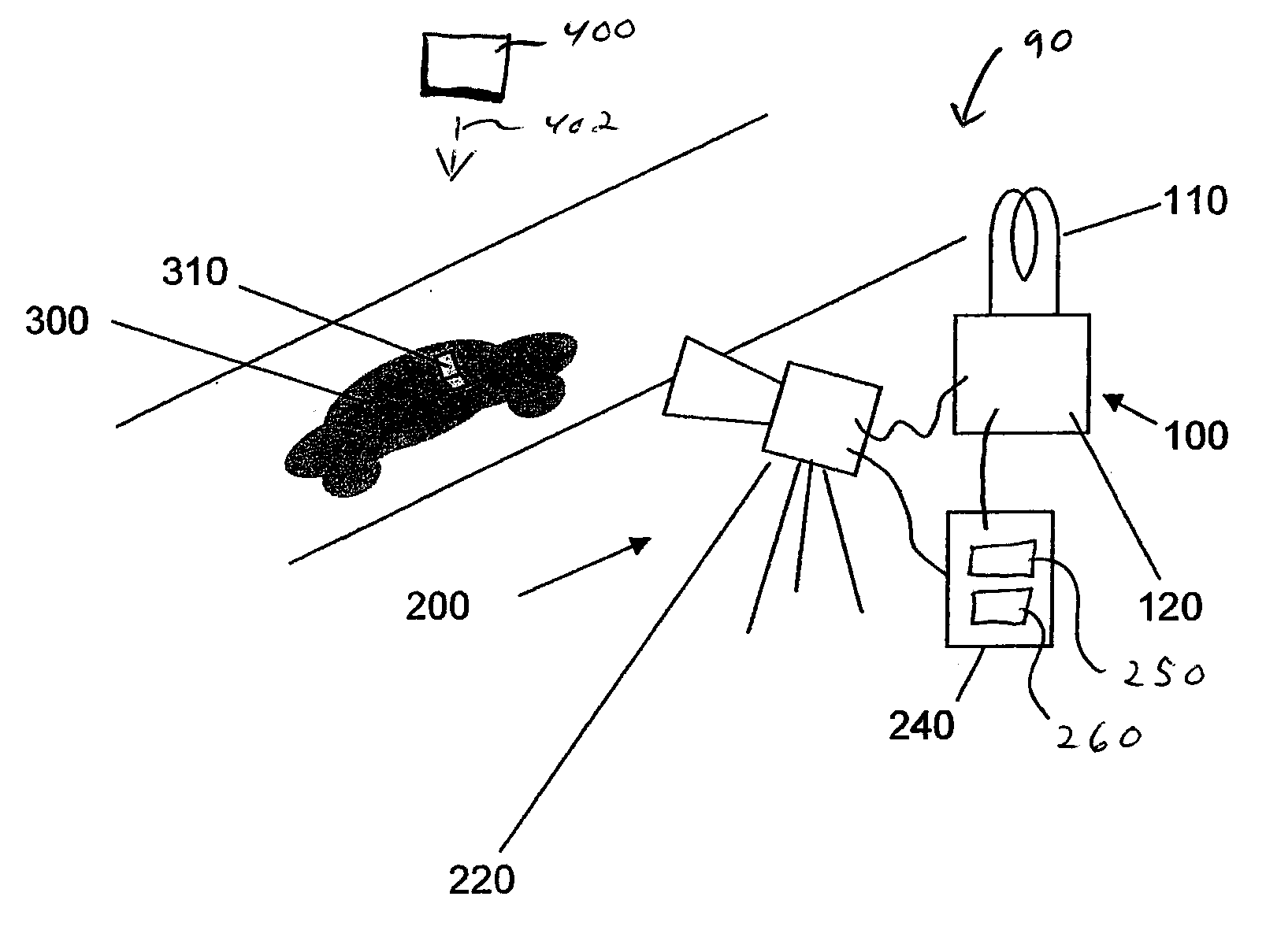 Method and system for automated detection of mobile telephone usage by drivers of vehicles