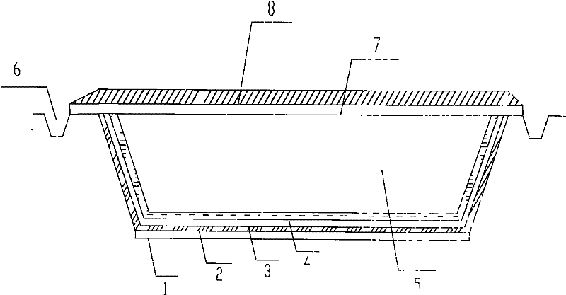 Method for constructing oil drilling waste mud solidification pool