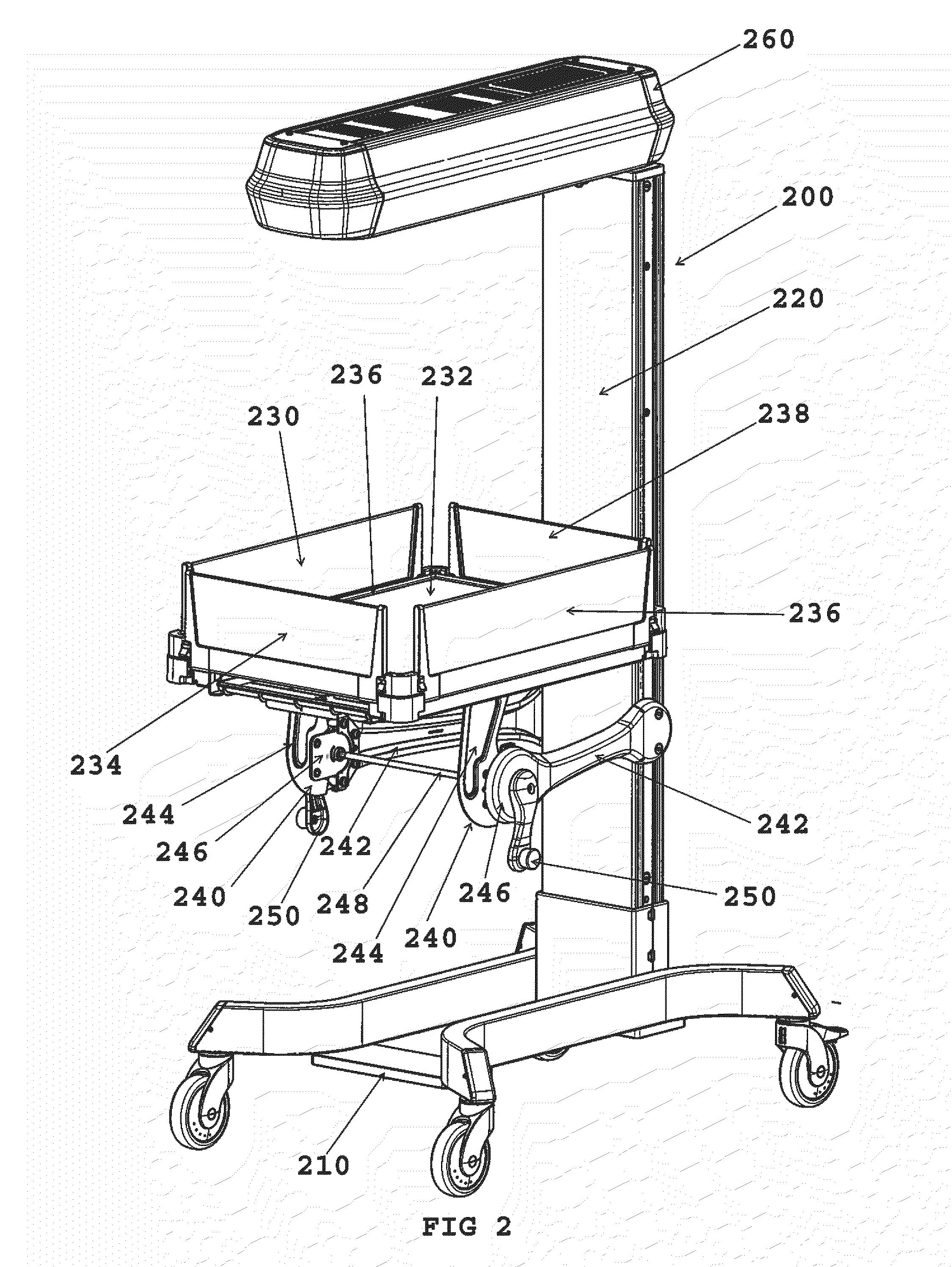 Infant care apparatus with multiple user interfaces