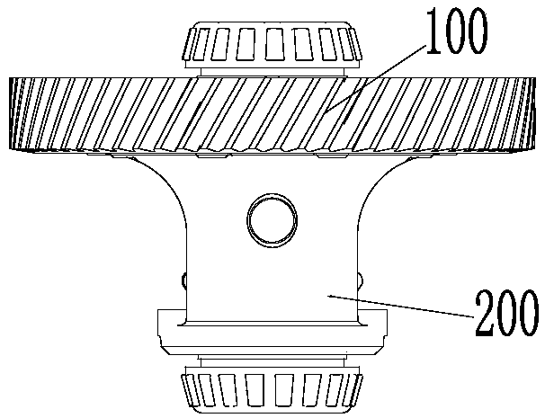 Workpiece tightening all-purpose rotation stop mechanism and main reduction gear rotation stop and tightening mechanism