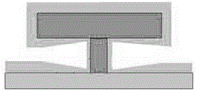 Method for forming Y-shaped gate metal dielectric hole through auxiliary of photoresist