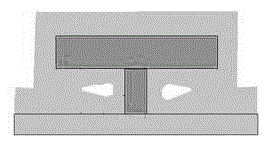 Method for forming Y-shaped gate metal dielectric hole through auxiliary of photoresist