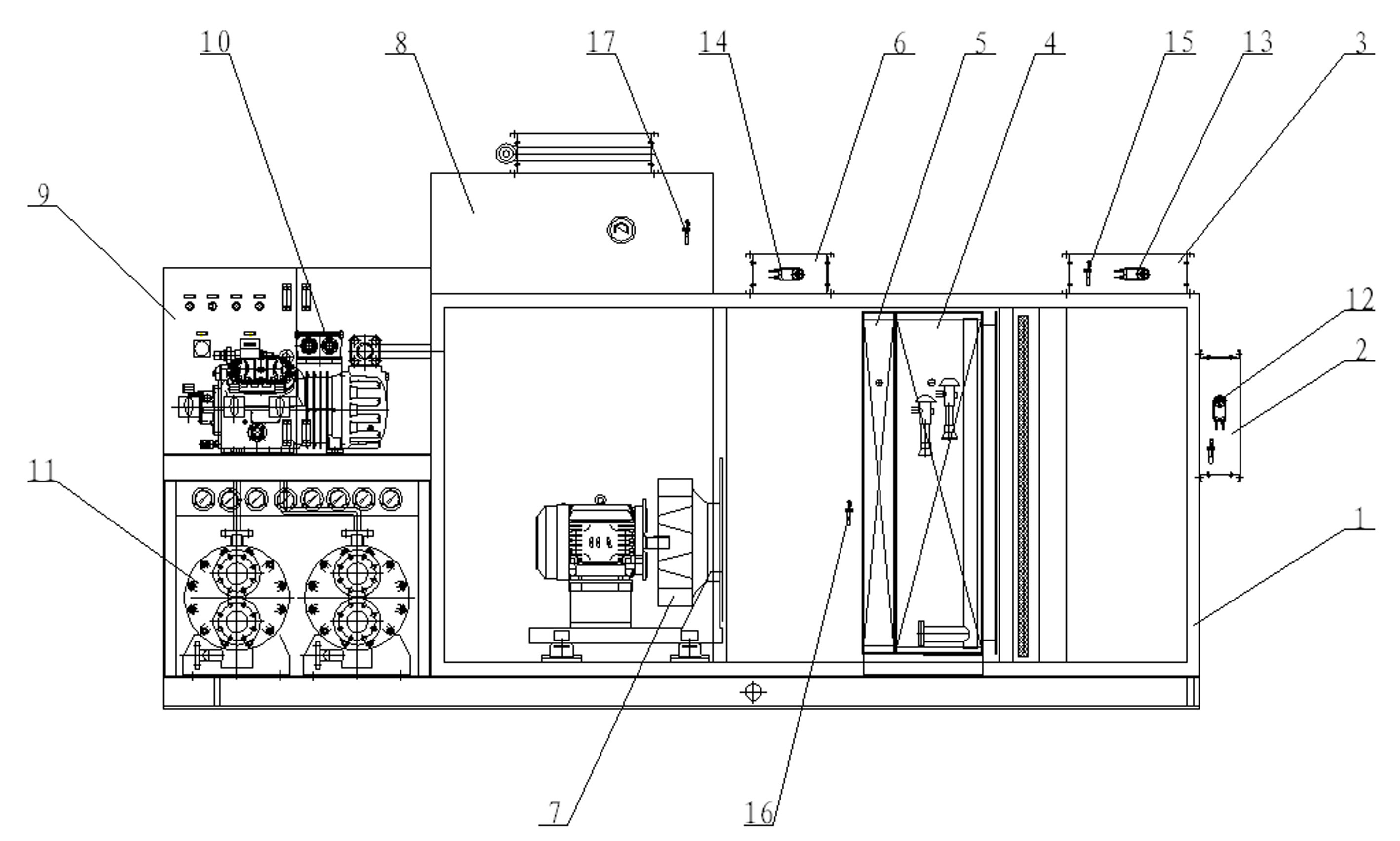 Low temperature air supply air conditioner device for naval vessels and control method thereof