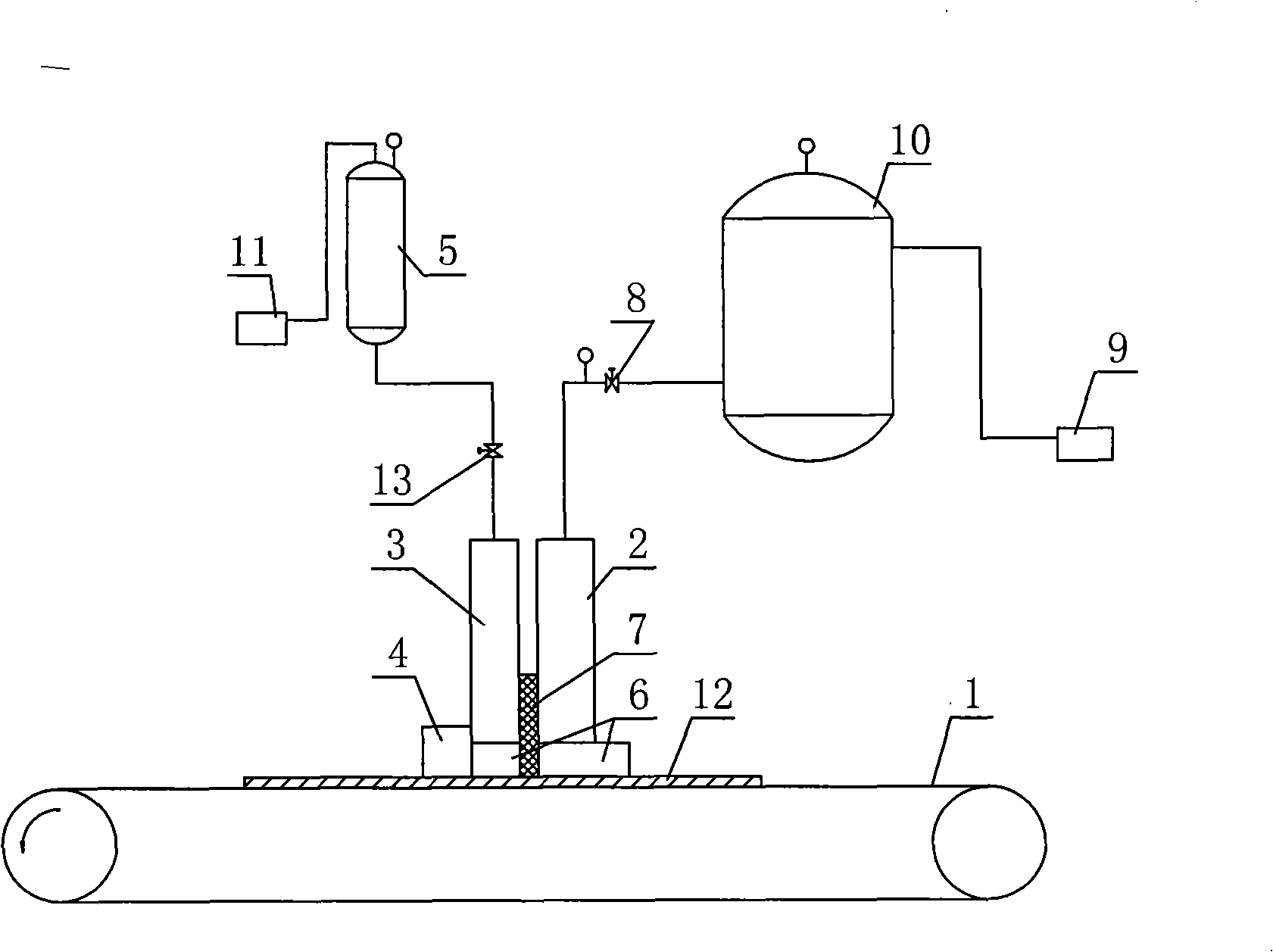 Vacuum coating technique of external surface coating and coating device