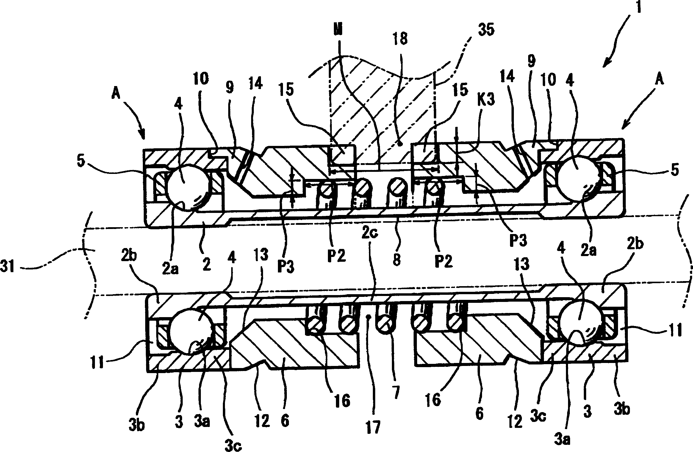 Bearing device for turbocharger