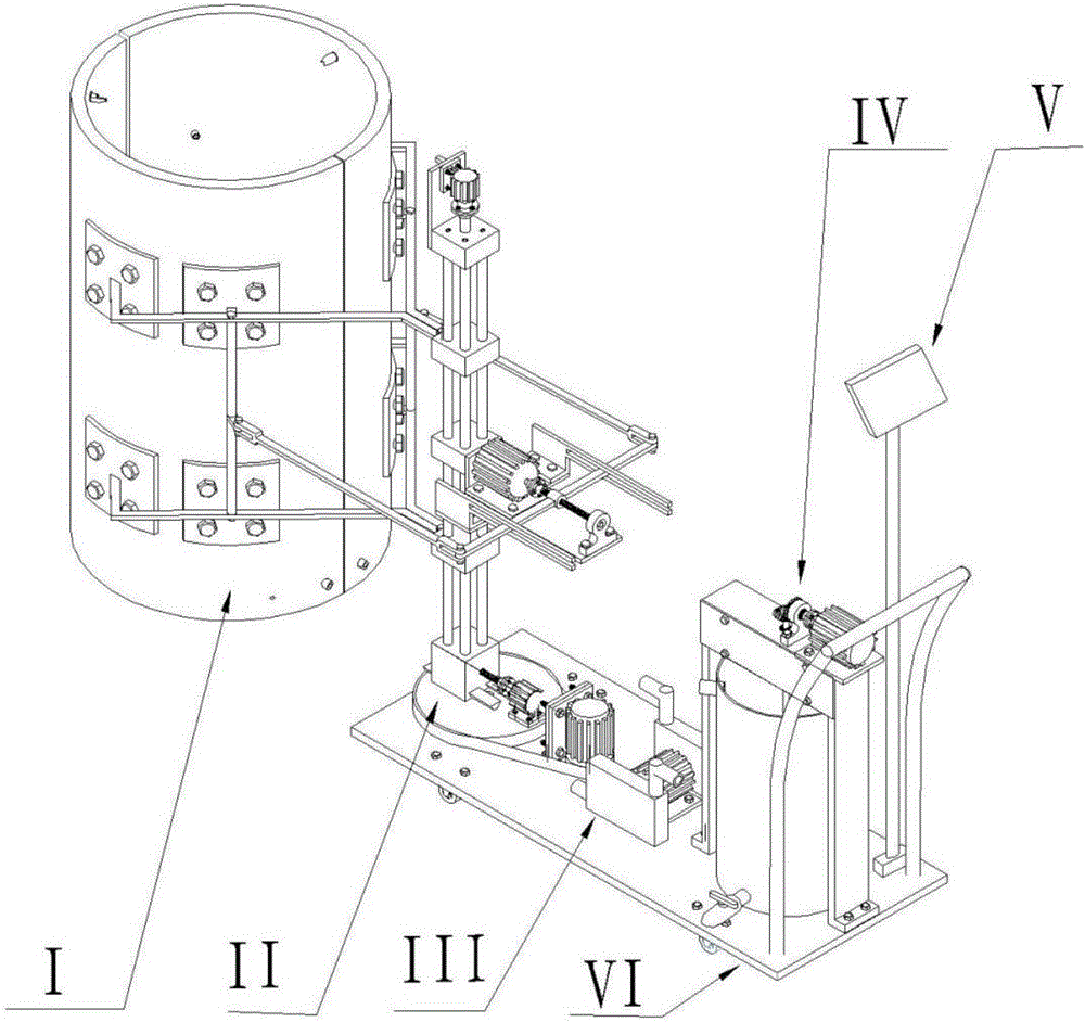 Semi-automatic tree whitewash machine