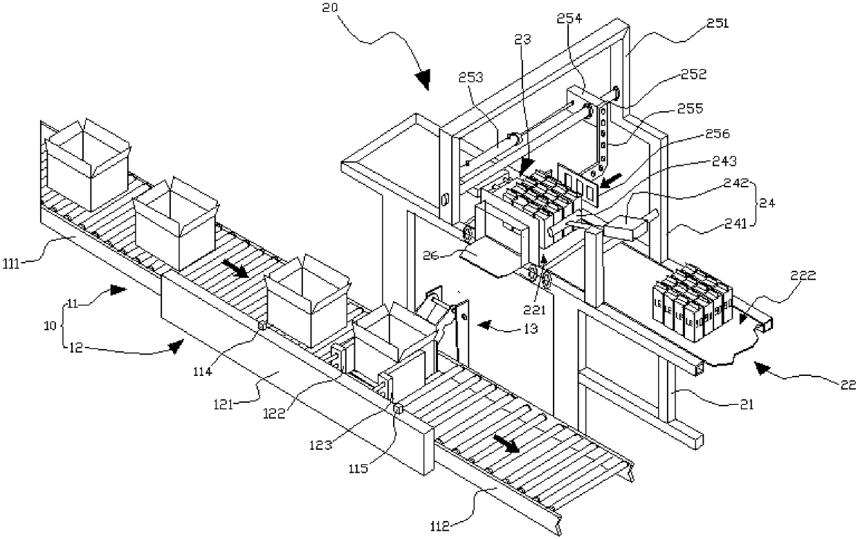 Automatic boxing device, cream production line with same and boxing method