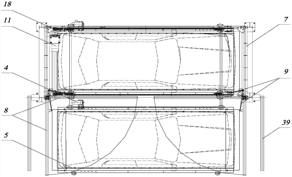 Mobile multi-storey three-dimensional parking equipment